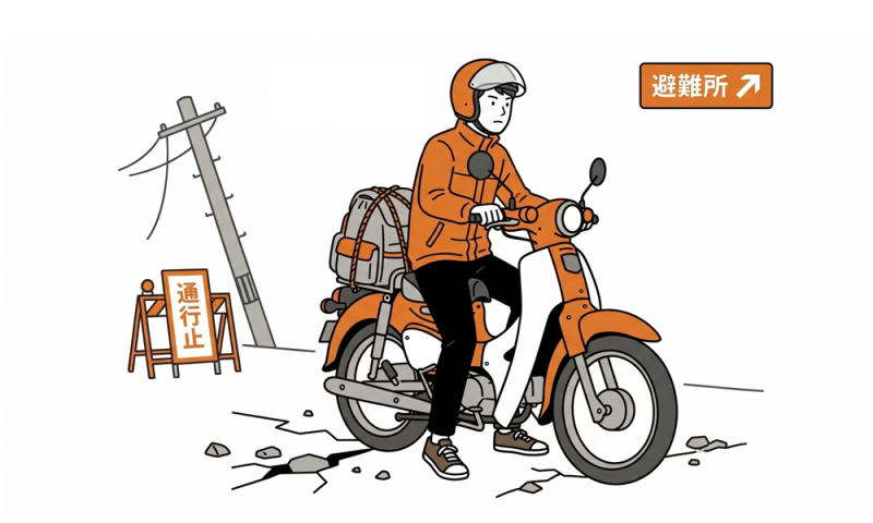 店長に聞いてみた｜災害のとき、原付は移動の「足」になりますか？